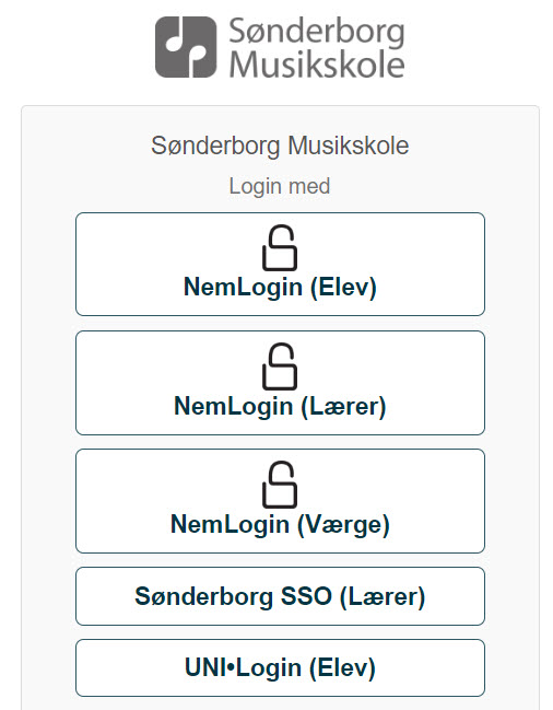 Login-side i Speedadmin